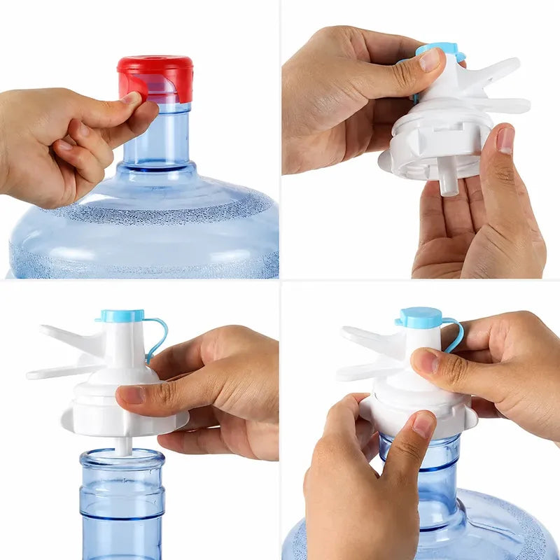 Soporte Para Bidón De Agua Con Llave Dispensadora Negro