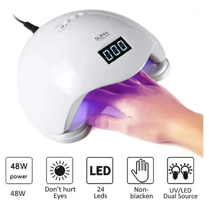 Secador Uñas Uv Led Lampara Manicure Profesional