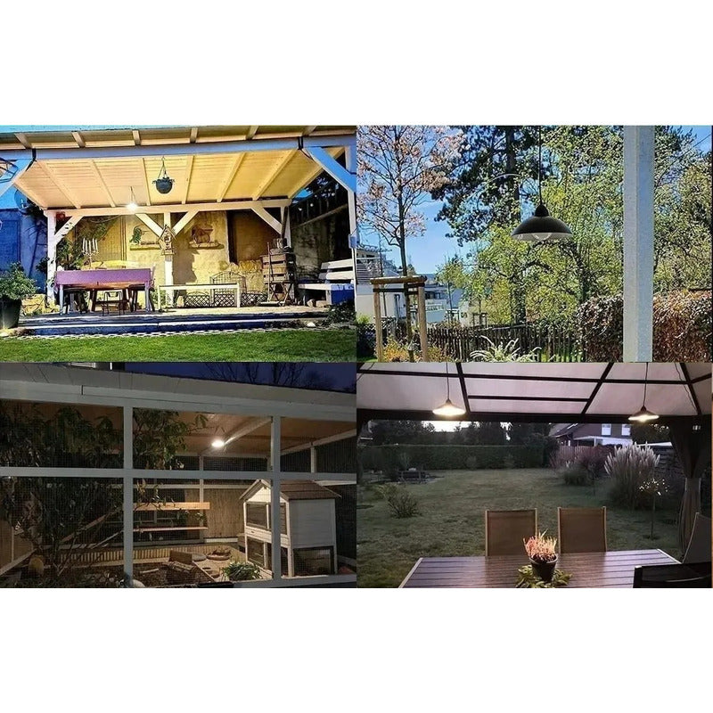 Lampara Solar Led Colgante 120w Plafon + Control