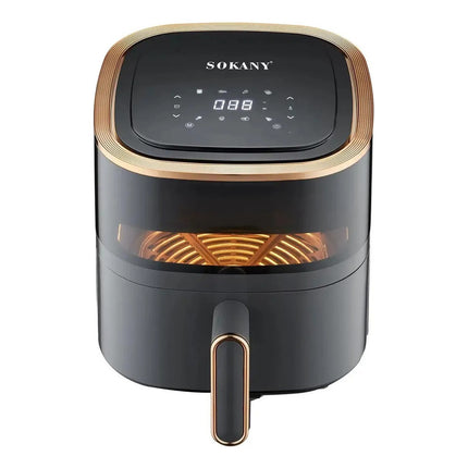 Freidora De Aire 4.8 Litros Pantalla Digital Sokany Negro