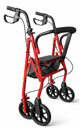 Andador Ortopédico Plegable C/ruedas Frenos Asiento, Canasto