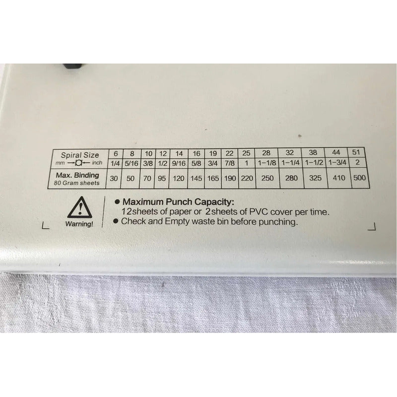 Anilladora Espiralera Redondo (electrico) Perforadora