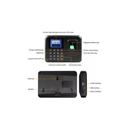 Reloj Biométrico Control De Asistencia Huella En Español