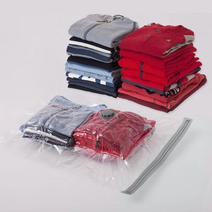Pack 12 Bolsa Al Vacio Comprimir Prendas Ropa Al Vacío 60x80