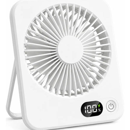 Ventilador De Escritorio Recargable Usb Portátil Silencioso