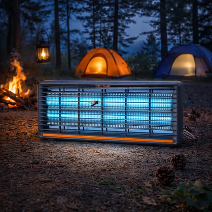 Lámpara Mata Insectos Uv Eléctrica 12w Atrapa Mosquitos Negro