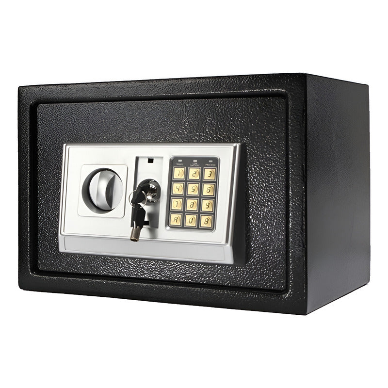 Caja Fuerte Digital Seguridad Con Llaves 31x20x20cm