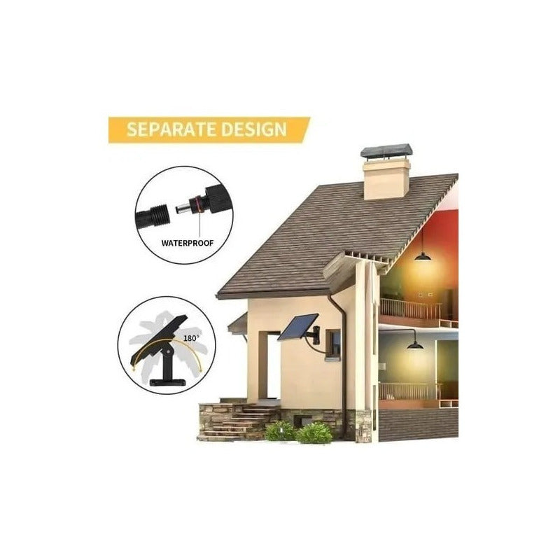 Lampara Solar Led Colgante 120w Plafon + Control