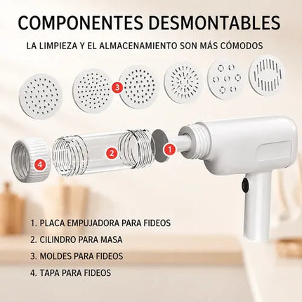 Máquina De Pasta Eléctrica Inalámbrica - Recargable Usb