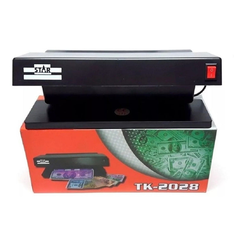 Detector Billetes Falsos Grande 2 Tubos Luz Ultravioleta 6w