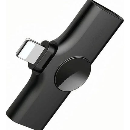 Micrófono Lavalier Inalámbrico Doble Mini Conexión A Celular Negro