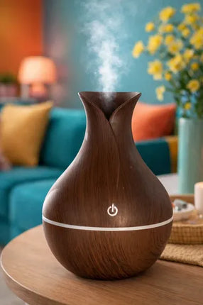 Humidificador Difusor Jarrón Aromatizante Con Luz Led Usb