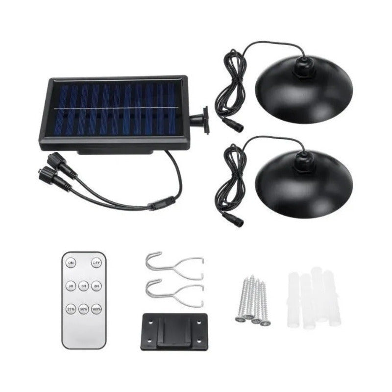 Lampara Solar Led Colgante Plafon + Control