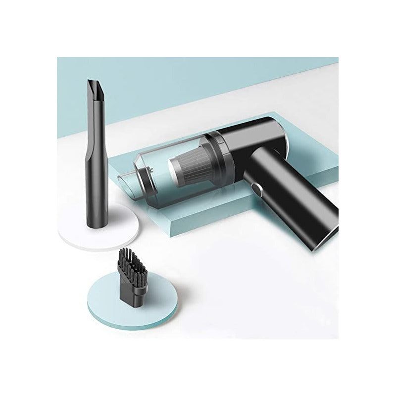 Aspiradora Mini Casa Auto Inalámbrica Recargable Usb Negro