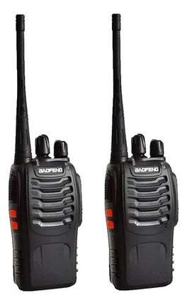 Pack 2 Radios Transmisor Walkie Talkie Baofeng 888s Uhf Negro