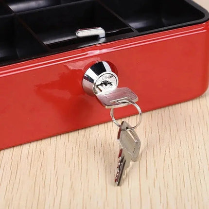 Caja Fuerte Metálica Con Llave Para Dinero 25x20cm