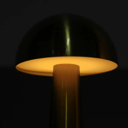 Lámpara Velador Led Luz De Mesa Iluminación Tactil Honguito Dorado Oscuro Oro