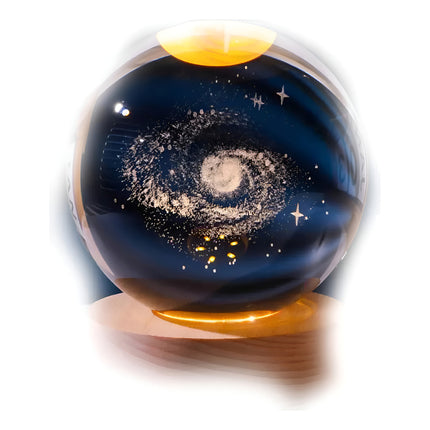 Lámpara 3 Led De Velador Distintos Modelos Galaxia Amarillo Nebula