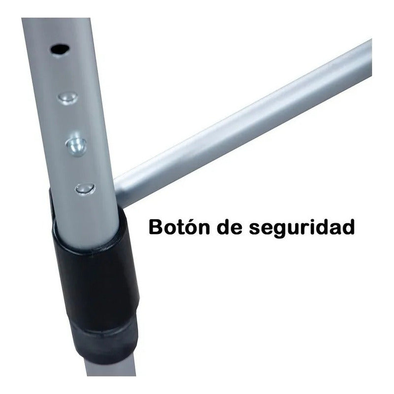 Camilla Masaje Aluminio 2 Cuerpos Plegable Portatil Maleta Negro