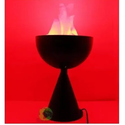 Lampara Antorcha Decorativa Con Llama Artificial Negro
