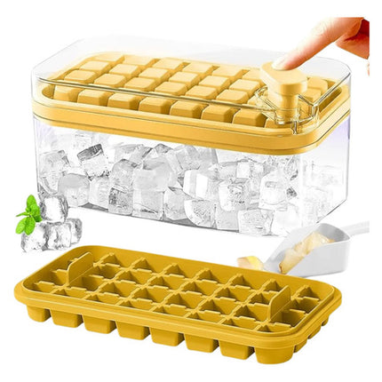 Bandejas Cubeta De Hielo Y Cuchara Para Hielo Amarillo
