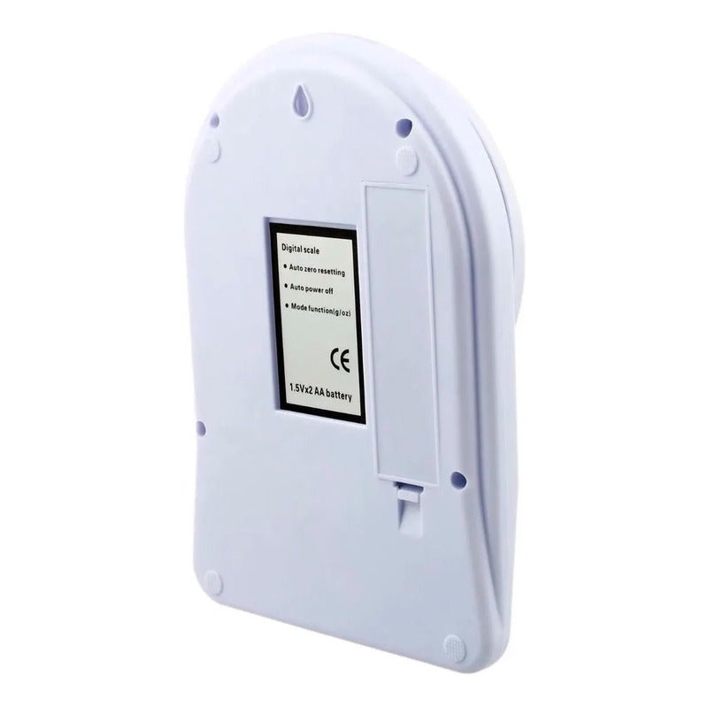 Bascula Gramera Pesa Digital Cocina 10kg Pesa Alimentos Blanco