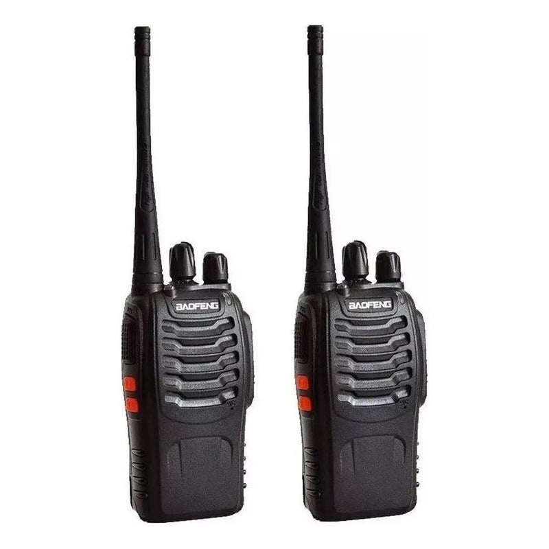 Walkie Talkie Baofeng X 2 Radios 16c 5km Alcance Negro