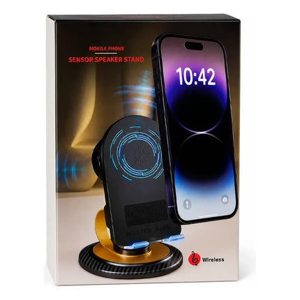 Soporte Parlante Bluetooth Con Carga Inalámbrica