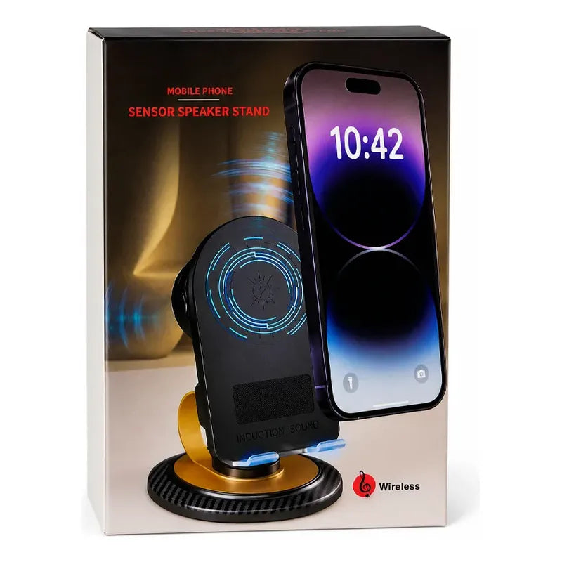 Soporte Parlante Bluetooth Con Carga Inalámbrica
