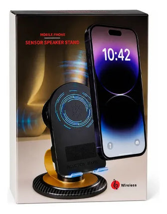 Soporte Parlante Bluetooth Con Carga Inalámbrica