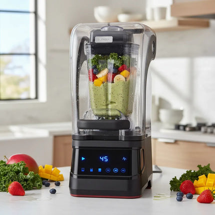 Licuadora Industrial Genérica Bl-1180c 2.5 L Negra Con Vaso Negro