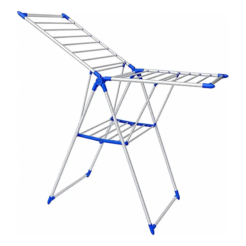 Tendedero Colgador De Ropa Plegable Eficiente Y Resistente Azul