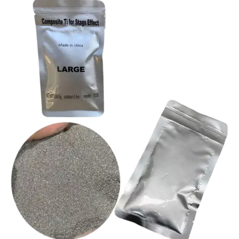 Efecto Sobre Polvo De Chispa Fria De Titanio