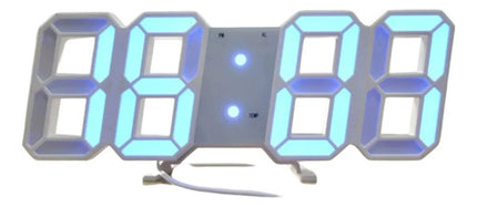 Reloj 3d Digital Led Pared Escritorio Multifuncional