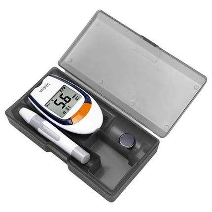 Glucometro Medidor De Glucosa + 50 Tiras + 50 Lancetas Blanco