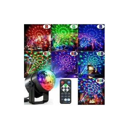 Bola De Luces Led Multicolor Para Fiestas Con Control