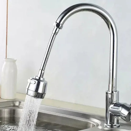 Grifo Lavaplatos Extensor Regula Presión Ahorro Agua 360º Gris