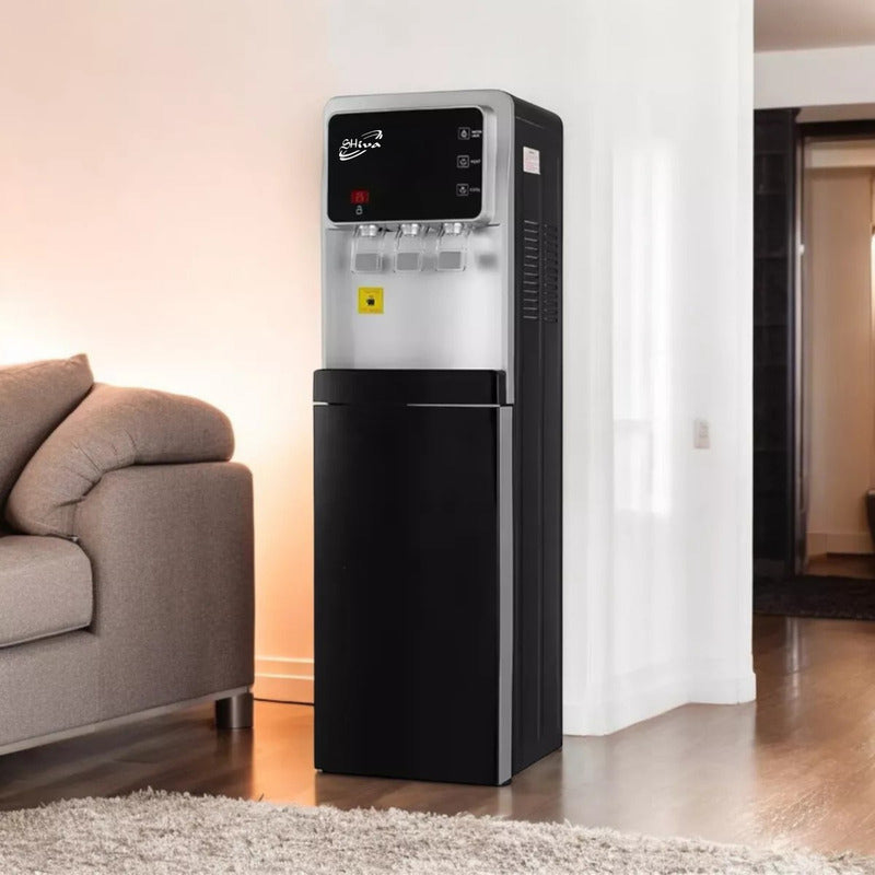 Dispensador De Agua Fría Y Caliente Bidón Oculto Minimalista Negro