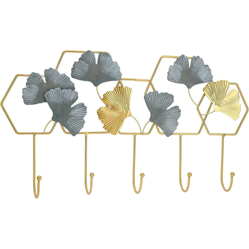 Adorno De Pared Colgante Diseño Multiuso Tipo Colgador Dorado Oscuro