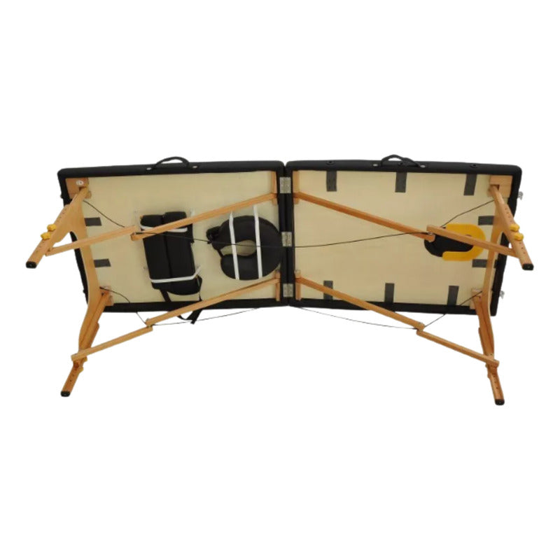 Camilla De Masajes Portatil Plegable Estetica Tipo Maleta Negro