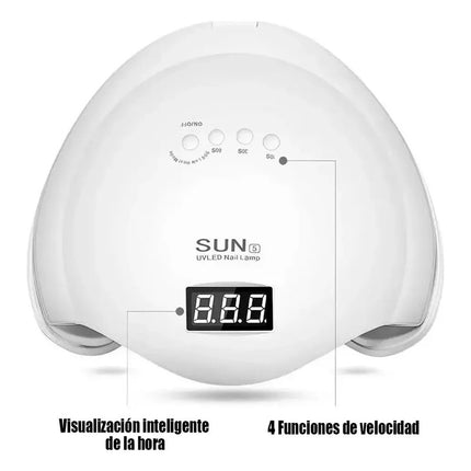 Secador Uñas Uv Led Lampara Manicure Profesional Blanco