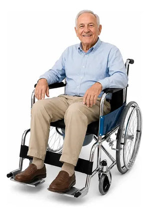 Silla De Ruedas Plegable Con Baño