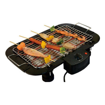 Parrilla Portatil Eléctrica Bbq Para Exterior/interior 2000w Negro