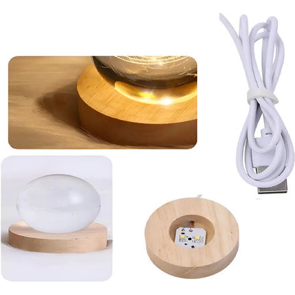 Lámpara De Mesa Bright Moon Crystal Ball, Luna, Sist Solar