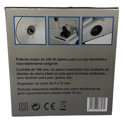 Rebanadora/ Cortadora Eléctrico 220v 200w