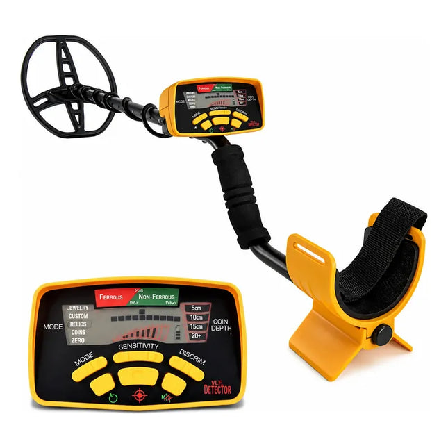 Detector De Metales Profesional Para Tierra, Oro, Joyas Amarillo