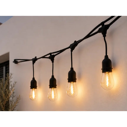 Guirnalda Solar 10 Luces Led  Decorativa 6,5 Metros Amarillo