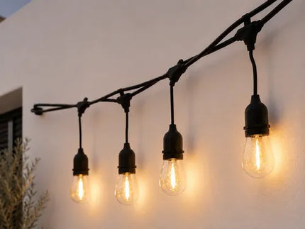 Guirnalda Solar 10 Luces Led  Decorativa 6,5 Metros Amarillo