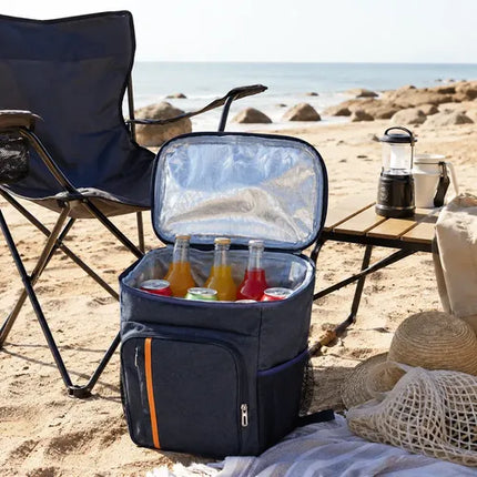 Mochila Cooler Térmica 22 L Viajes, Camping, Playa Y Trabajo