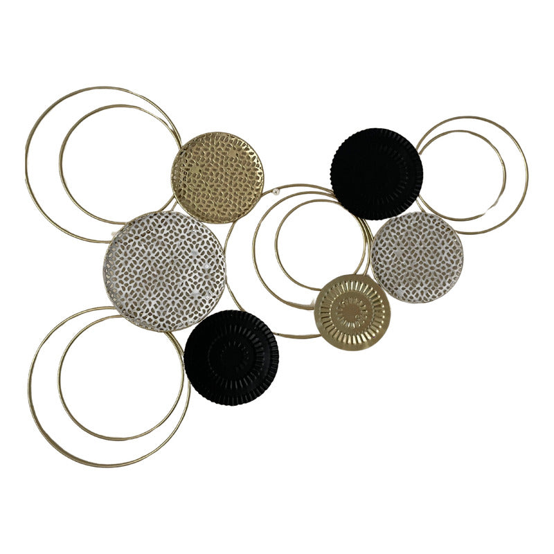 Adorno De Pared Colgante Diseño De Flores 64x40cm Unico Diseño